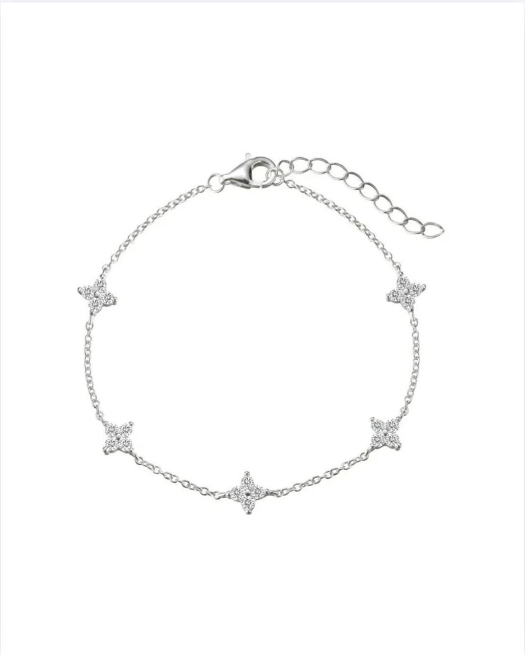Four Leaf Necklace and Bracelet