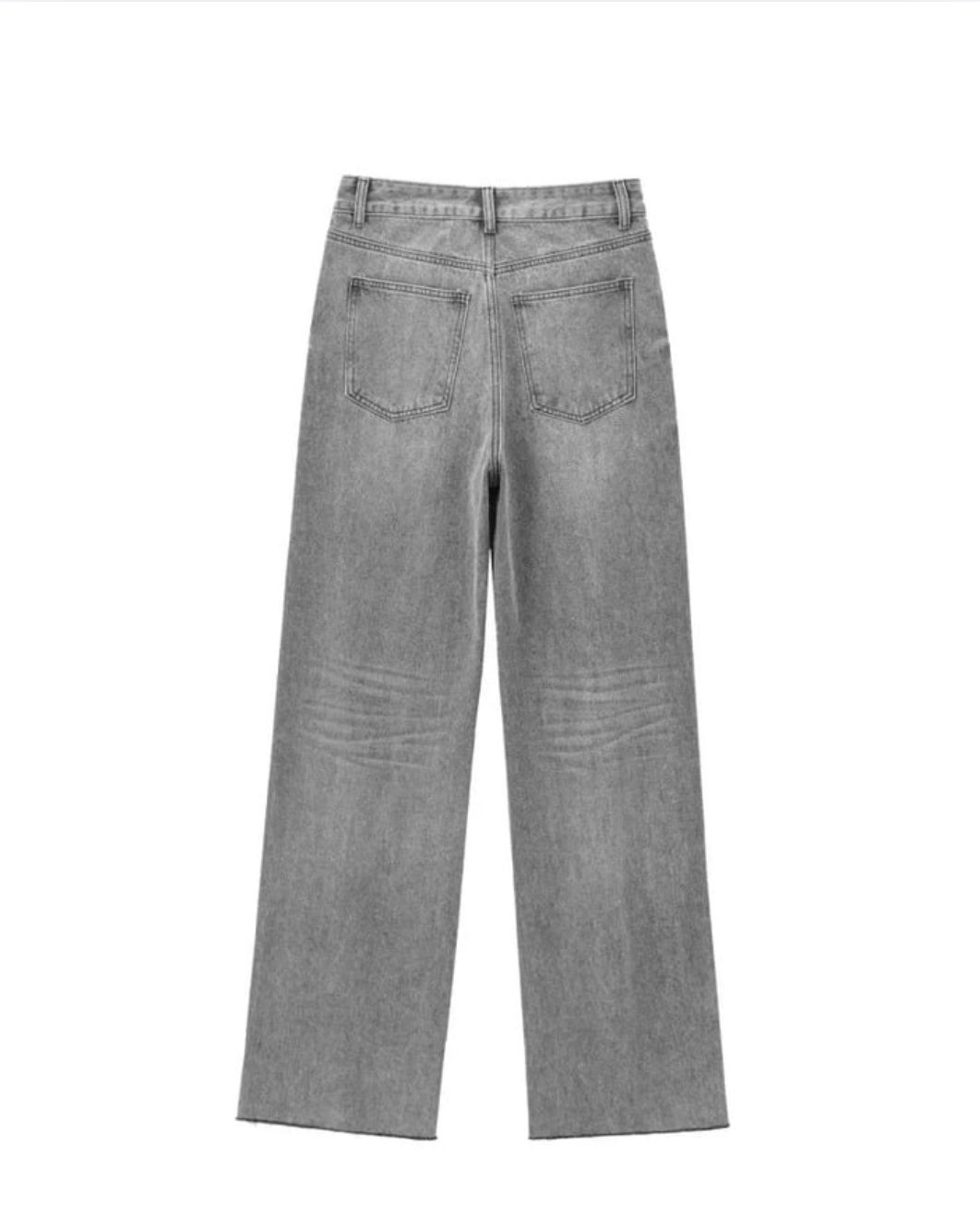 Wide-Leg High-Waisted Jeans
