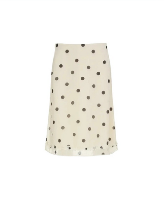 Mesh Polka Dot Skirt