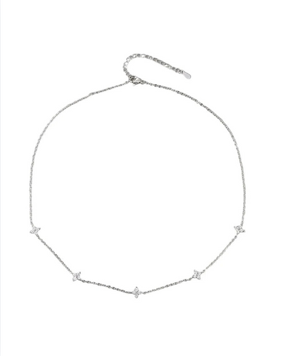 Four Leaf Necklace and Bracelet
