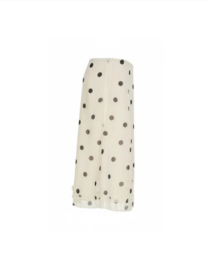 Mesh Polka Dot Skirt