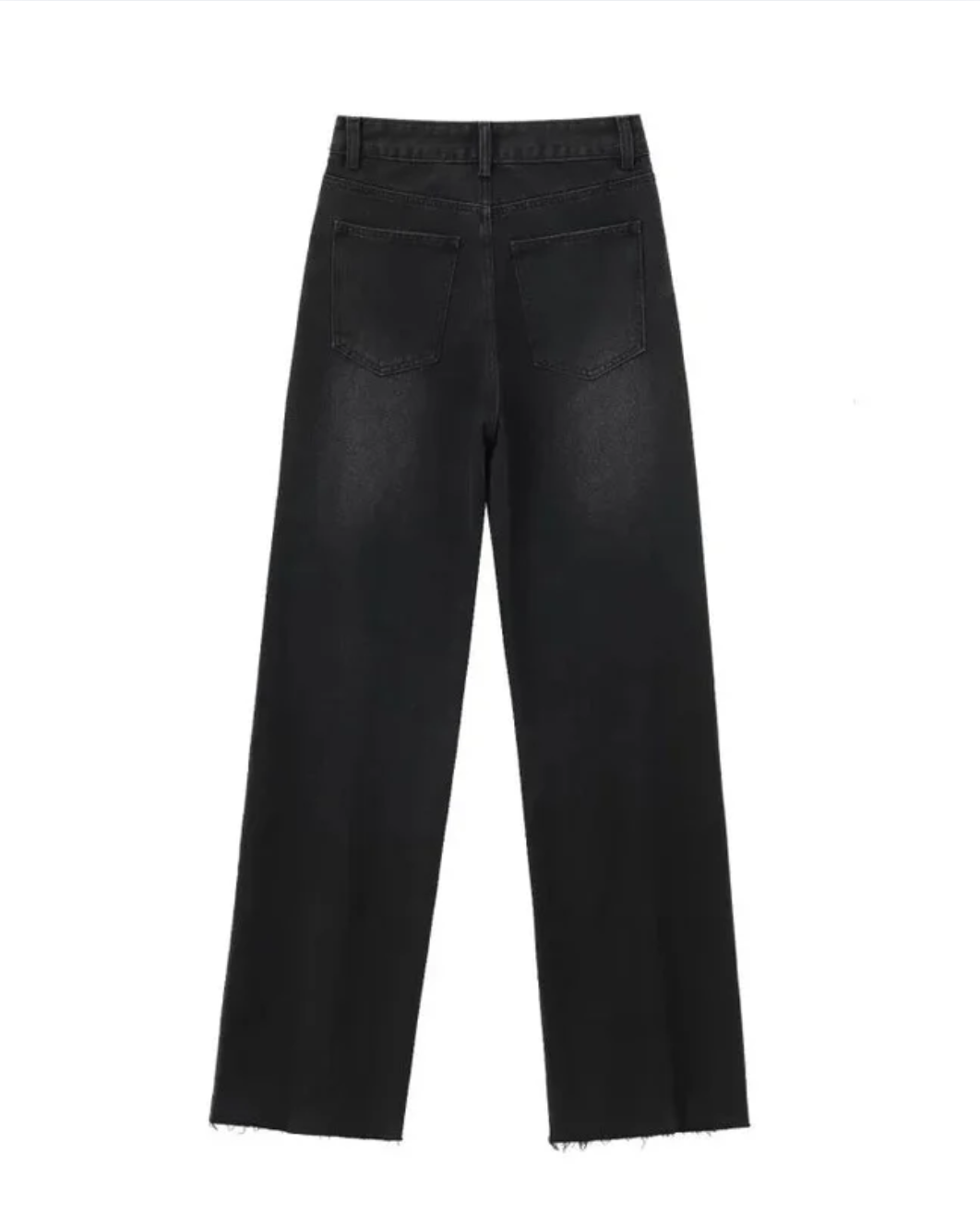 Wide-Leg High-Waisted Jeans