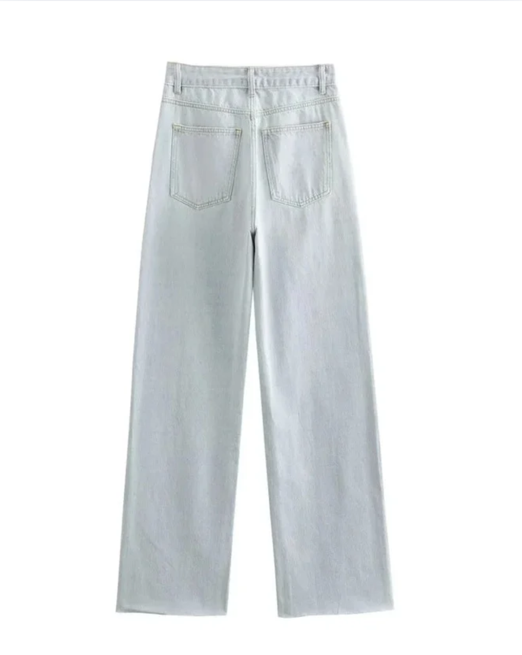 Wide-Leg High-Waisted Jeans