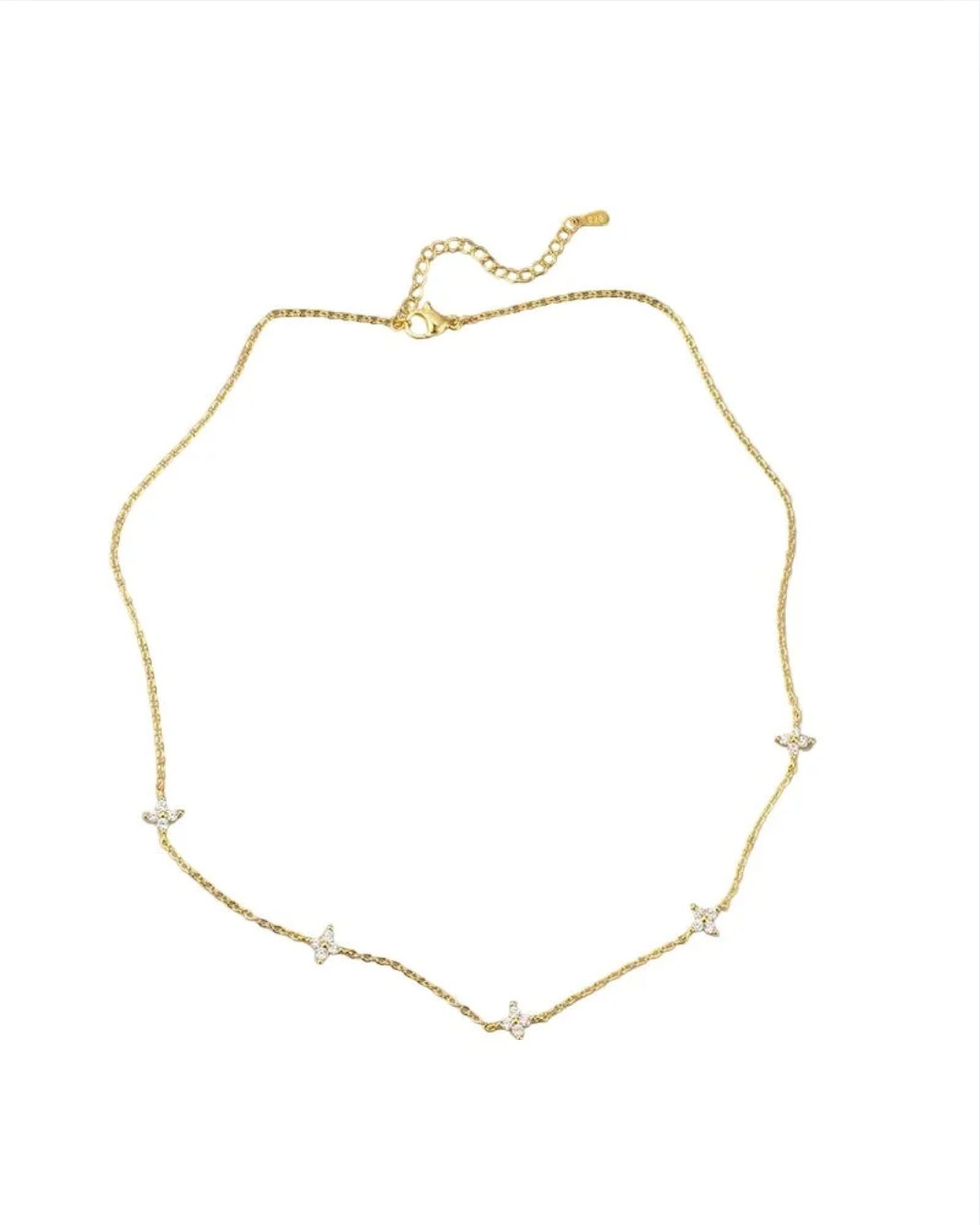 Four Leaf Necklace and Bracelet