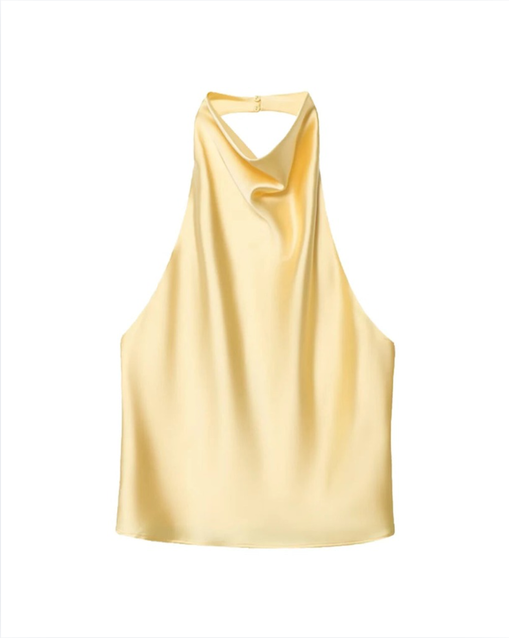 Halter Satin Backless Top