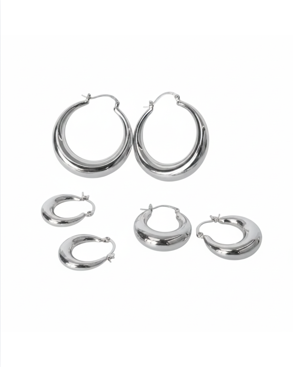 Big Circle Hoop Earrings