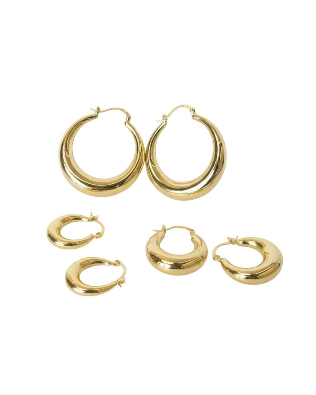 Big Circle Hoop Earrings